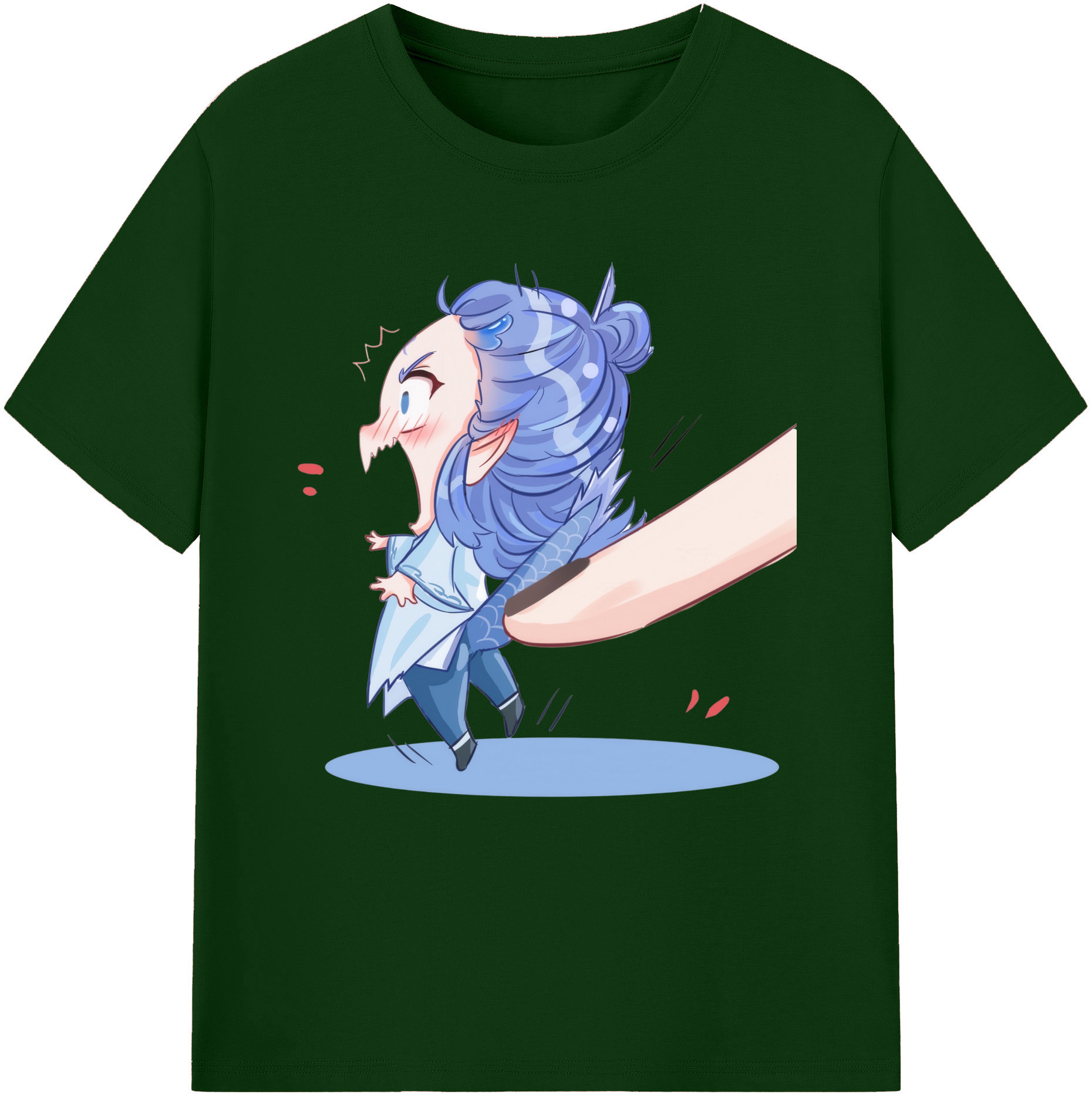 （画像用） Ne Zha 2 ナタ 魔童の大暴れ 綿100％半袖Tシャツ（フロントプリント）
